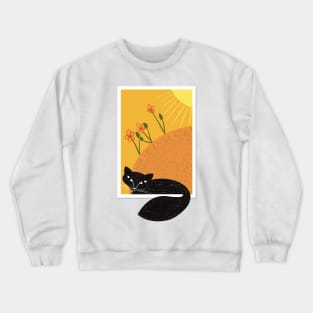 Black cat Crewneck Sweatshirt